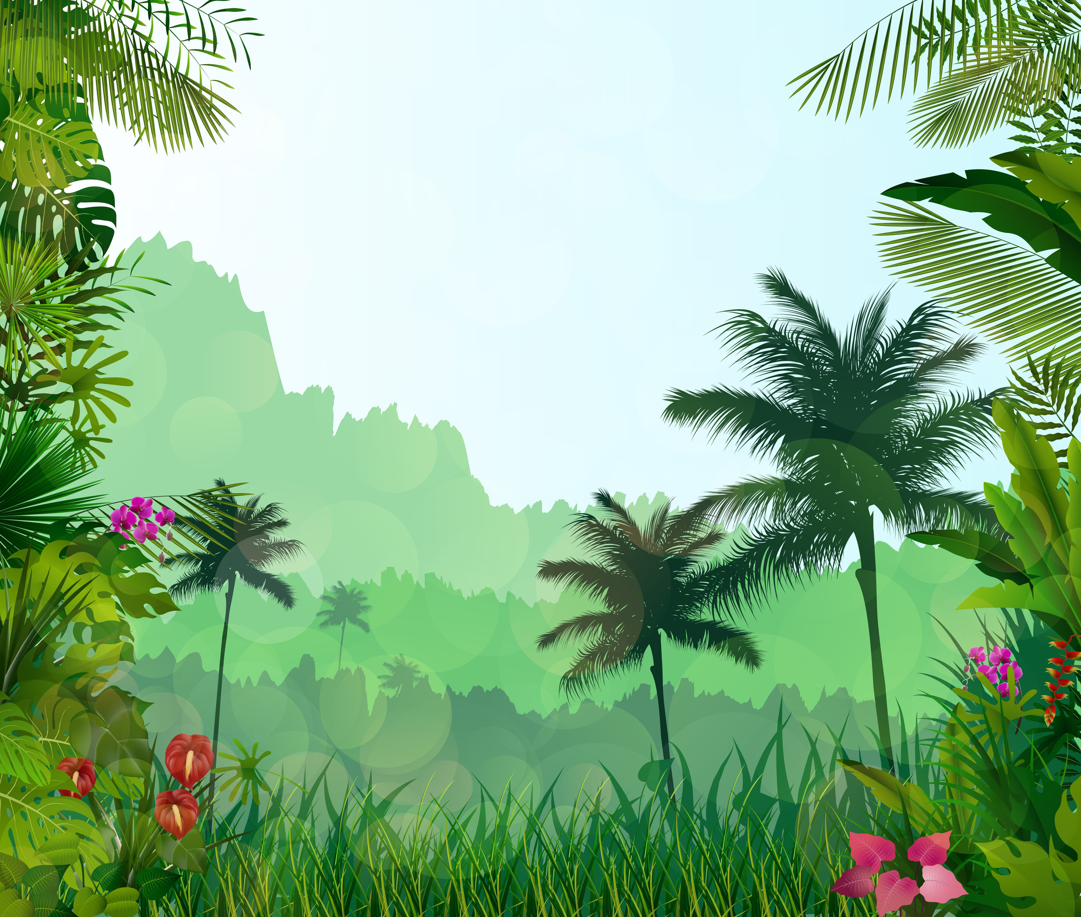 Tropical Jungle Background